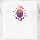 Machen Sie Amerika noch einmal wach! Runder Aufkleber (Tasche)