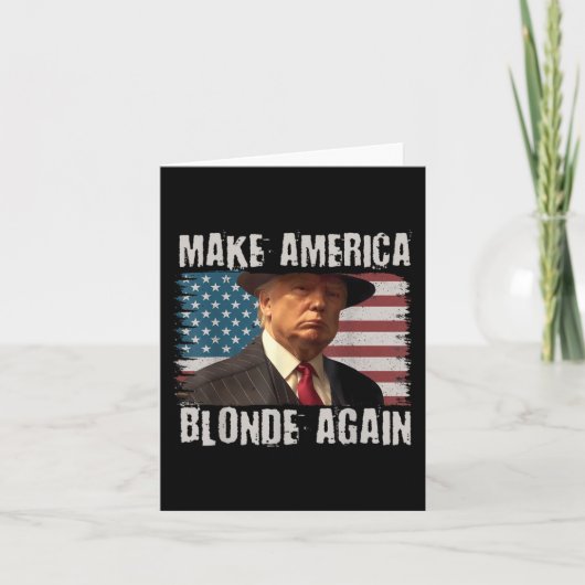 Machen Sie Amerika wieder blond Karte (Vorderseite)