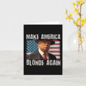 Machen Sie Amerika wieder blond Karte (Gelbe Blume)