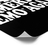 Machen Sie Amerika wieder Emo Funny Goth Us Sprich Poster (Ecke)