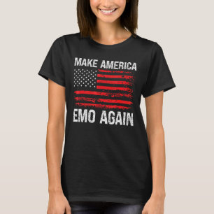 Machen Sie Amerika wieder Emo US-Flagge beängstige T-Shirt