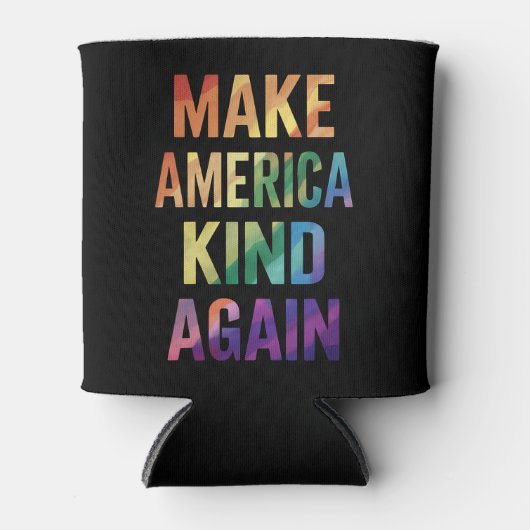 Machen Sie Amerika wieder fit mit Rainbow LGBTQ Ga Dosenkühler (Vorderseite)
