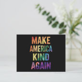 Machen Sie Amerika wieder fit mit Rainbow LGBTQ Ga Postkarte (Stehend Vorderseite)