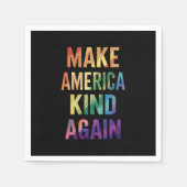 Machen Sie Amerika wieder fit mit Rainbow LGBTQ Ga Serviette (Vorderseite)