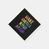 Machen Sie Amerika wieder fit mit Rainbow LGBTQ Ga Serviette (Ecke)