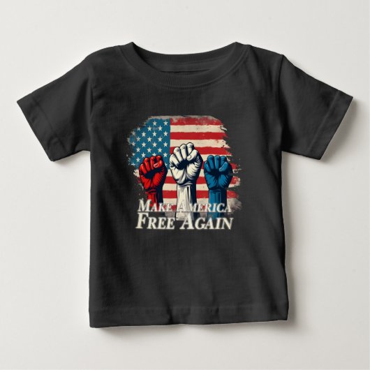 Machen Sie Amerika wieder frei von Kunstwerken Baby T-shirt (Vorderseite)