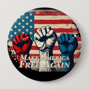 Machen Sie Amerika wieder frei von Kunstwerken Button
