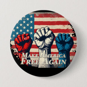 Machen Sie Amerika wieder frei von Kunstwerken Button