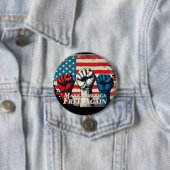 Machen Sie Amerika wieder frei von Kunstwerken Button (Beispiel)