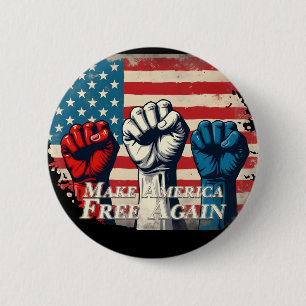 Machen Sie Amerika wieder frei von Kunstwerken Button