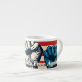 Machen Sie Amerika wieder frei von Kunstwerken Espressotasse (Vorderseite Rechts)