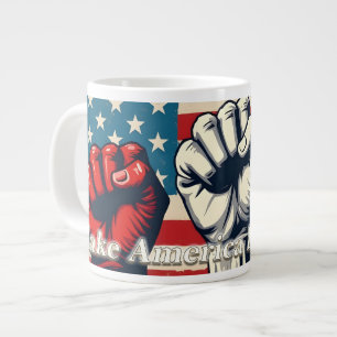 Machen Sie Amerika wieder frei von Kunstwerken Jumbo-Tasse