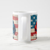 Machen Sie Amerika wieder frei von Kunstwerken Jumbo-Tasse (Rückseite)