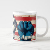 Machen Sie Amerika wieder frei von Kunstwerken Jumbo-Tasse (Rechts)
