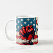 Machen Sie Amerika wieder frei von Kunstwerken Kaffeetasse (Links)