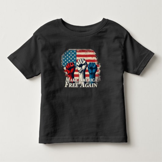 Machen Sie Amerika wieder frei von Kunstwerken Kleinkind T-shirt (Vorderseite)