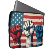 Machen Sie Amerika wieder frei von Kunstwerken Laptopschutzhülle (Vorne Rechts)