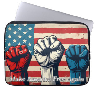 Machen Sie Amerika wieder frei von Kunstwerken Laptopschutzhülle