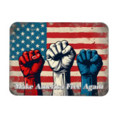 Machen Sie Amerika wieder frei von Kunstwerken Magnet (Horizontal)