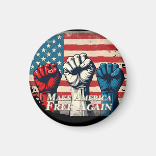 Machen Sie Amerika wieder frei von Kunstwerken Magnet