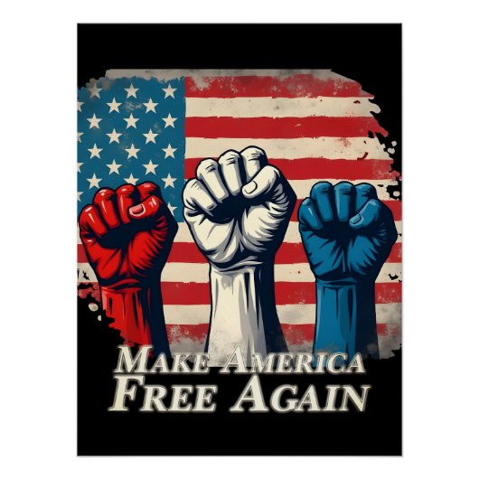 Machen Sie Amerika wieder frei von Kunstwerken Poster (Vorderseite)