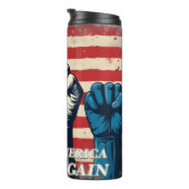 Machen Sie Amerika wieder frei von Kunstwerken Thermosbecher (Nach rechts gedreht)