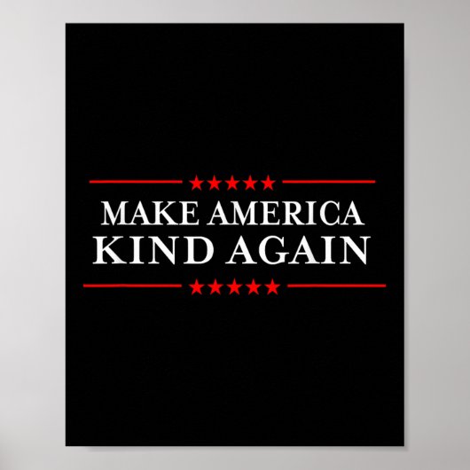 Machen Sie Amerika wieder freundlich und entscheid Poster (Vorne)