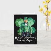 Machen Sie Amerika wieder glücklich Patricks Day F Karte (Gelbe Blume)