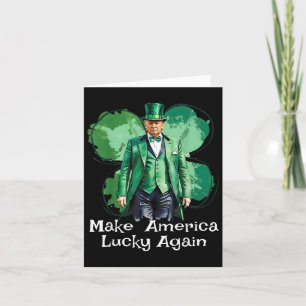Machen Sie Amerika wieder glücklich Patricks Day F Karte