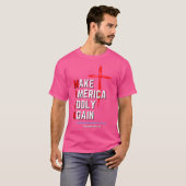 Machen Sie Amerika wieder gottesfürchtig (Maga) T-Shirt (Vorne ganz)