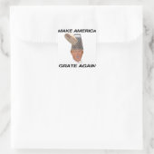 Machen Sie Amerika wieder groß Quadratischer Aufkleber (Tasche)