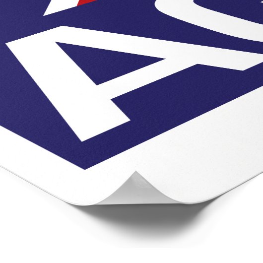 Machen Sie Amerika wieder Großbritannien! Poster (Ecke)