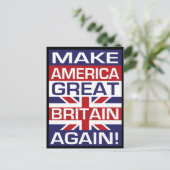 Machen Sie Amerika wieder Großbritannien! Postkarte (Stehend Vorderseite)