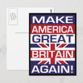 Machen Sie Amerika wieder Großbritannien! Postkarte (Vorne/Hinten)