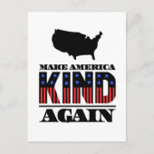 Machen Sie Amerika wieder gut mit dem roten weißen Postkarte (Vorderseite)