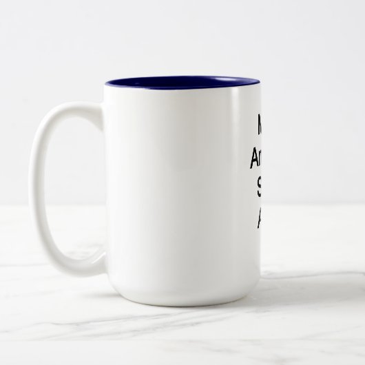 Machen Sie Amerika wieder intelligent Zweifarbige Tasse (Links)