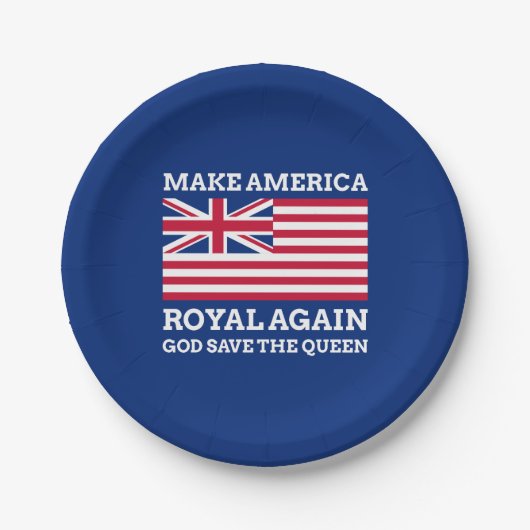 Machen Sie Amerika wieder Royal Pappteller (Vorderseite)