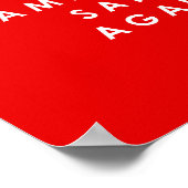 Machen Sie Amerika wieder sane Red Anti Trump Post Poster (Ecke)