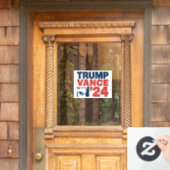 Machen Sie Amerika wieder sicher Trump Vance 2024  Fensteraufkleber (Haustür)