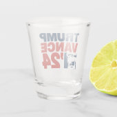 Machen Sie Amerika wieder sicher Trump Vance 2024  Schnapsglas (Rückseite)