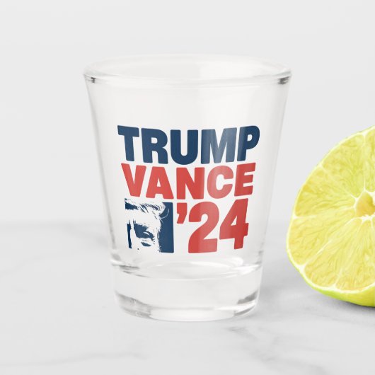 Machen Sie Amerika wieder sicher Trump Vance 2024  Schnapsglas (Vorderseite)