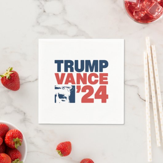 Machen Sie Amerika wieder sicher Trump Vance 2024  Serviette (Beispiel)