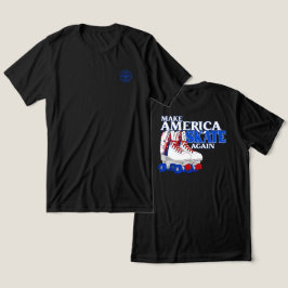 Machen Sie Amerika wieder Skate - zurück-Grafik Tri-Blend Shirt