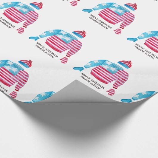 Machen Sie Amerika wieder warm Weihnachtspulli Geschenkpapier (Ecke)
