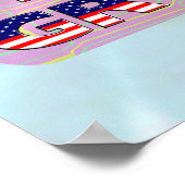 Machen Sie Amerika wieder zu einem Krawatte-Dye-Va Poster (Ecke)