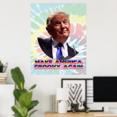 Machen Sie Amerika wieder zu einem Krawatte-Dye-Va Poster (Heimbüro)