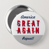 Machen Sie Amerika wieder zu einer großen Wiederho Button (Vorne & Hinten)