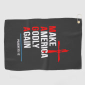 Machen Sie Amerika wieder zu Trump-Maga der Unruhe Golfhandtuch (Horizontal)