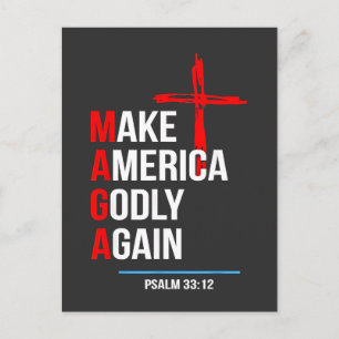 Machen Sie Amerika wieder zu Trump-Maga der Unruhe Postkarte