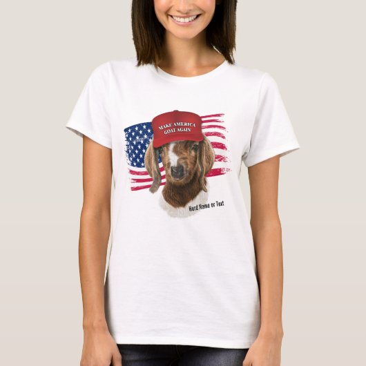 Machen Sie Amerika wieder zum Boer Kid Goat T-Shirt (Vorderseite)